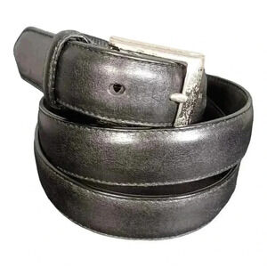 Polo Ralph Lauren Black Leather Dress Belt Men's 38